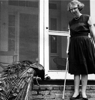Flannery O'Connor and Peacock. Flickr