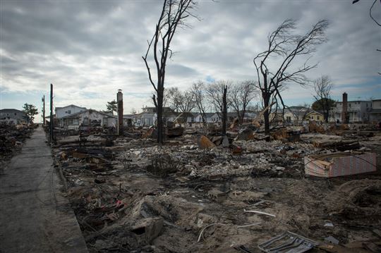 Damage after Hurricane Sandy. Photo by Ryan Courtade