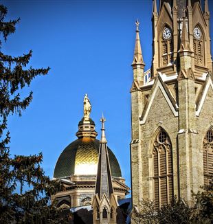 University of Notre Dame's Basilica of the Sacred Heart. Wikimedia Commons