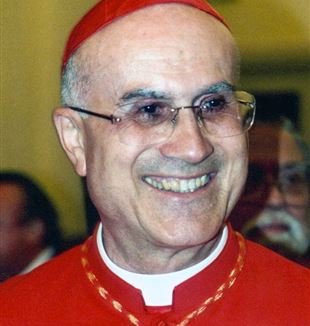 Cardinal Tarcisio Bertone, prefect of the congregation for the doctrine of the faith. Wikimedia Commons