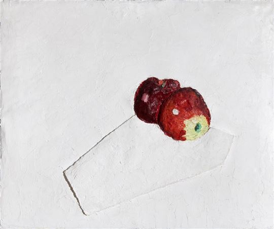 Giovanni Testori, ''Two apples'', the Courtesy Giovanni Testori Association. Photo: Lidia Patelli)